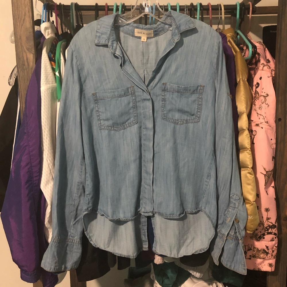 🚫 SOLD 🚫 Anthropologie Denim Short Tunic